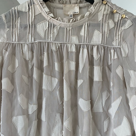 ARITZIA Le Fou Wilfred Henriette Blouse - Ash XXS - Picture 5 of 7